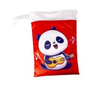 Qianly Organisateur Sac à Langer Bébé Zips Doubles Imperméable Pochette Portable Couches Réutilisables Adaptée Plage Piscine Crèche, Panda