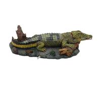 Qianly Ornement de Crocodile D'aquarium, Décorations de Barboteur pour Aquarium, Bouillonnement D'aquarium