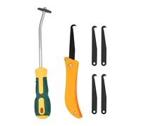 Qianly Outil pour Enlever Les Joints, Dissolvant de Mastic, Crochet de Retrait Ergonomique Portable, Scie à Joints pour Sols Carrelés de Garage