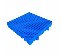Qianly Palette Plastique Ajourée Modulaire Plateau Plastique Perforé Résistant Équipement Industriel pour Logistique, Blue