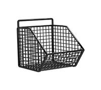 Qianly Panier à Fruits Suspendu en métal pour Mur de Cuisine, paniers muraux de Stockage d'oignons, Support de légumes et de Produits pour l'organisation, Grille Unique