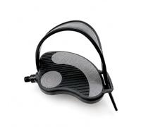 Qianly Pédales avec Cale-Pieds et Sangles Robuste Pédales avec Cages Pied Faciles à Installer Pédale Sangle pour Cyclistes, Pédale Droite M14