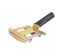 Qianly Peigne de Mue pour Bétail Peigne Étrille pour Chevaux Brosse pour Moutons Outil de Toilettage Qui Élimine Les Poils Morts et Les Saletés Approprié Pou, Or