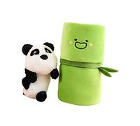 Qianly Peluche Panda, Animal En Peluche Douce, Oreiller Décoré à La Main, En Tissu Doux, Convient Aux Enfants, Lever la tête