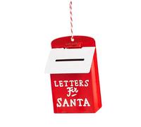 Qianly Pendentif Breloque pour Sapin de Noël, Décoration de Noël, Boules Décoratives pour Les Fêtes D'année, Petite boîte aux Lettres
