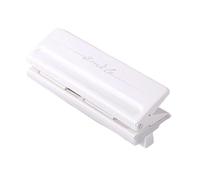 Qianly Perforatrice Multifonction à 6 Trous pour Carnets, Recharges de Classeurs et Agendas Personnels, Compatible avec Les Formats de Papier A4, 6, 7 et B5, Blanc