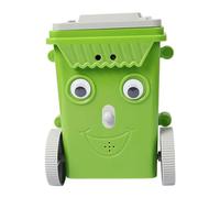 Qianly Petit Robot Aspirateur Jouet, Kit de Construction Amusant avec Roue, Mini Poubelle de pour Anniversaire Ou Fête.