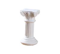 Qianly Petite Statue de Pilier Romain, Bougeoir en Résine, Mini Figurine de Colonne Grecque pour Mariage, Pendaison de Crémaillère, 5,8 cm x 5,8 cm x 11 cm