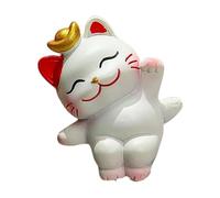 Qianly Petite Statuette de Chat, Décoration D'ordinateur, Accessoire de Tableau de Bord de Voiture, Ornement de Bureau pour Ordinateur Portable, étagère, Style C