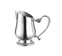 Qianly Pichet à Lait En Acier Inoxydable Poli Pichet à Lait Ergonomique Pot à Crème pour Heure du Thé
