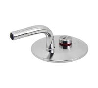 Qianly Pièce de Rechange Pressurisée En Acier Inoxydable 304 avec Soupape de Sûreté et Coude Cannelé de 3/8 Pouce, 2 Pouces