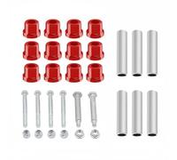 Qianly Plaque de Réparation de Chariot de Golf Kit de Bushing et Tube pour Réparation de Fusée Composants Coordonnés Rouge et Argent Références OEM 1015583