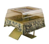 Qianly Plateforme Bronzage Imitation Pierre Plateforme avec Rampe Texturé Plate-Forme pour Chéloniens, Reptiles, Aquaterrarium, Aquarium, Terrarium