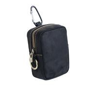 Qianly Pochette Ceinture, Petit Portefeuille, Sac Banane Décontracté en Cuir PU, Sac à Main à Fermeture éclair pour Course à Pied, Pêche, Téléphone, Fête, Ma, Noir