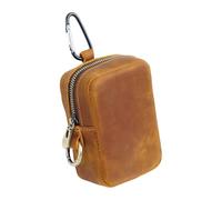 Qianly Pochette Ceinture, Petit Portefeuille, Sac Banane Décontracté en Cuir PU, Sac à Main à Fermeture éclair pour Course à Pied, Pêche, Téléphone, Fête, Ma, Brun