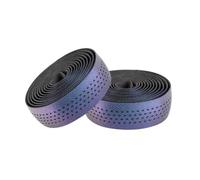 Qianly Poignée de Vélo Ruban Guidon Bande Revêtement Surface Texturée Silicone Base EVA Amortissante Respirante Lavable Adaptée au Cyclisme sur Route VTT, Chameleon