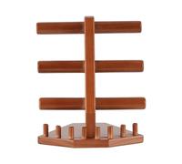 Qianly Porte-bracelet en bois, support à bijoux décoratif en bois à 3 niveaux, présentoir de bracelets à vendre pour dames