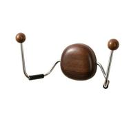 Qianly Porte-Pèse-Personne Mural sans Perçage Compact Support Balance Corporelle Robuste Support Balance Adhésif Face pr Organisée, Marron