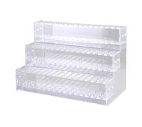 Qianly Porte-stylo de Bureau Transparent, Présentoir à Stylos, Porte-épingles à Cheveux Chinois Traditionnel et Simple pour Magasins, Fêtes et Bureaux, 3 couches 144 trous