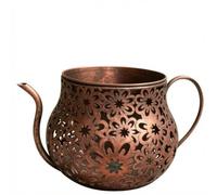 Qianly Pot Fleurs en Forme D'arrosoir Décoratif Jardinière en Forme d’arrosoir Intérieur Récipient pour Balcon, Salon, Couleur Bronze