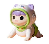 Qianly Poupée électrique pour Bébé, Jouet Rampant, Cadeau d'apprentissage et de Développement, Poupée électrique pour Tout-Petit, Poupée Rampante électri