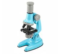 Qianly pour Enfants Scientifique Optique Éducatif d'Initiation Grossissement 1200x pour Observation de l'Infiniment Petit Apprentissage STEM avec Lames, Bleu