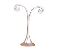Qianly Présentoir à Boucles d'oreilles en Forme de T, Support de Rangement pour présentoirs et boutiques, Argent