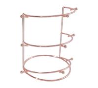 Qianly Présentoir à couronnes, support de rangement stable et polyvalent pour serre-têtes, porte-bijoux pour la maison, exposition de mariage, or Rose à 3 Niveaux