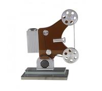 Qianly Projecteur de Cinéma Vintage Décoration Sculpture Statuette Figurine Ornement en Cristal et Métal avec Lentille Latérale Touche Cinéma Suitable for, Orange