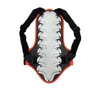 Qianly Protection Dorsale pour Enfants avec Double Couche de Protection de La Colonne Vertébrale, Coussinets Amovibles, Ventilation et Ajustement Personnalis, Blanche, Je