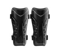 Qianly Protège-Tibia avec Double Sangle Amorti Protège-Tibias avec Doubles Sangles Léger Protection Sportive pour Footballeurs, Array, Noir, Adulte
