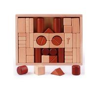 Qianly Puzzle Construction en Bois Pensée Logique Motricité Fine Jeu Blocs Géométriques Jeu d’empilage et d’Association pour Enfants