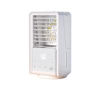 Qianly Rafraîchisseur d’air Évaporatif sans Fil Ventilateur Table avec Brume Oscillant Refroidisseur D'air avec Réservoir pour Chambre