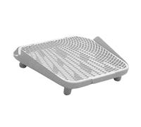 Qianly Rampe de litière pour Chat, marchepied surélevé antidérapant à Double Couche pour Salle de Bain, Chats d'intérieur, Chatons, Toilettes, Blanc