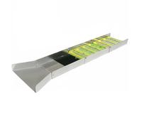 Qianly Rampe D'orpaillage avec Accessoires Portable Kit de Prospection D'or Résistant Sluice Box et Bâtée pour Ruisseau, Vanne