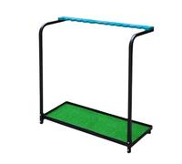 Qianly Rangement de Golf Porte Support Organisateur Étagère Métal Antidérapant Structure Compacte Sépare et Expose l'Équipement Adapté à Salle d'Entraînement Garage Pratique Domicile