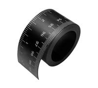 Qianly Règle Flexible de 1 M, Compacte, Enroulable, Outil de Mesure, pour Bordures de Cadre, Autocollants pour Tableaux Noirs, Noir