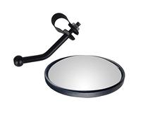 Qianly Rétroviseur Angle Mort Rond Adjustable Accessoire Convexe Latéral Miroir Remplaçable Large Champ Fonction Ajustable Adapté Camion Bus Scolaire Bus Pub, Grande Pince