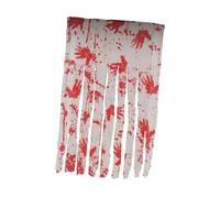 Qianly Rideau de Porte Décoratif pour Halloween, Rideau de Porte pour Maison, Empreintes de Mains 9 Bandes