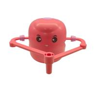 Qianly Robot Dessinateur pour Enfants, Jouet éducatif avec 100 Cartes, Léger, Mignon, Méthode pour Enfants, Garçons et Filles, Cadeau D'annive, Rose
