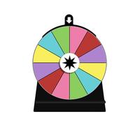 Qianly Roue de Interactive et Personnalisable avec Support, Idéale pour Les, Les Fêtes Foraines et Les Soirées. Parfaite pour Les Pubs, 12 emplacements