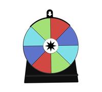 Qianly Roue de Interactive et Personnalisable avec Support, Idéale pour Les, Les Fêtes Foraines et Les Soirées. Parfaite pour Les Pubs, 8 emplacements