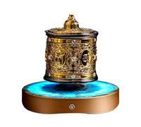Qianly Roue de Prière Bouddhiste Tibétaine avec Mantra, Décoration de Prière Silencieuse, écritures de Bouddha pour La Maison, La Table, Le Bureau, Le, Mural