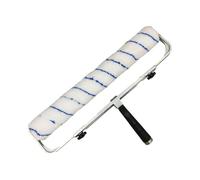 Qianly Rouleau à peinture avec cadre en alliage d'aluminium, 45cm, couvercle de brosse en microfibre pour peindre les murs, style c