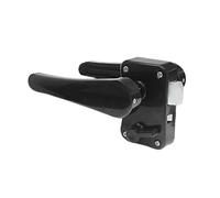 Qianly RV Toilet Door Lock Poignée Serrure Levier Loquet Solide Alliage de Zinc Montage Facile Adaptée pour Yacht Maison, Noir