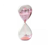 Qianly Sablier Décoratif En Verre Transparent, de Diamants et de Sable Scintillant, Idéal pour La Méditation. Un Cadeau Parfait !, 3 pièces