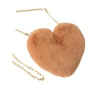 Qianly Sac à Sac à sacriage en Forme de Coeur avec Sac à bandoulière de chaîne pour Une fête de Voyage Quotidienne, Kaki Clair