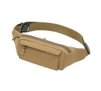 Qianly Sac Banane pour Homme, Sac Utilitaire pour Chantier, Sac Banane pour Randonnée, Accessoire Résistant à l'usure, Polyvalent avec Sangle Réglable, Kaki