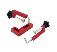 Qianly Serre-joint D'angle pour Le Travail Du Bois, Serre-joint à Angle Droit de 90° avec Butée Rotative à 360°, Universel et Professionnel pour Meubles, 1 Pièce Rouge