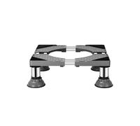 Qianly Socle Machine à Laver Antidérapant Base Lave-Linge Acier Inoxydable Support Laveuse-Sécheuse pour Maison, Pieds D Éléphant Surélevés en Acier Inoxydable Hauteur Totale 15-18cm Double Tube